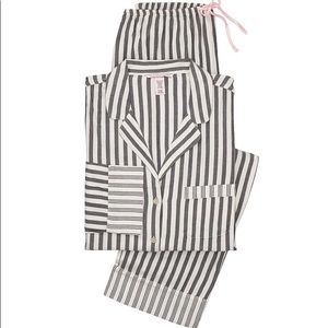 NWT Victoria’s Secret Striped Grey PJ Set